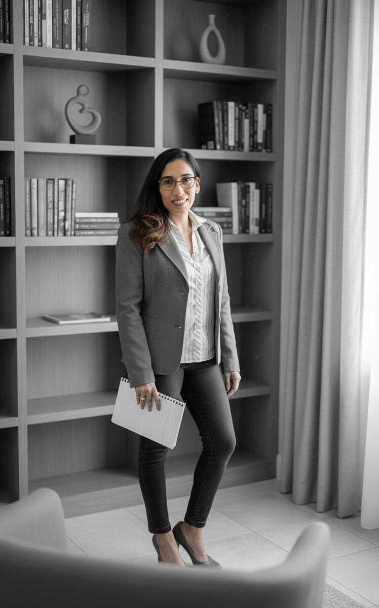 Karla Hernández Araujo, psicóloga en San Luis Potosí, México, ofrece un ambiente seguro y profesional en su consultorio.